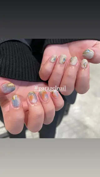 ネイル 淡色ネイル 🎀moeのネイルデザイン