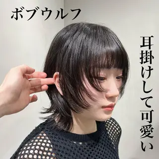 ミディアム 🐺立川のウルフ屋 さん🐺おかみ🐺のヘアスタイル