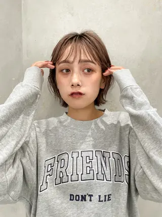 ミディアム 💖ボブ/髪質改善 顔周りレイヤー/ユイのヘアスタイル