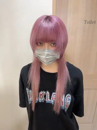 ロング カラー 透明感カラー ｜ベー ジュ｜齊藤ひなののヘアスタイル