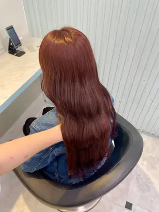 カラー 🍒♡艶髪暖色カラー saaya♡🍒のヘアスタイル