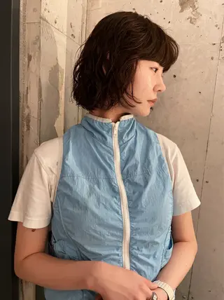 ミディアム パーマ sano rikitoのヘアスタイル