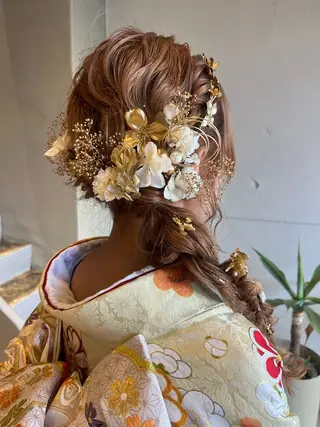 ヘアアレンジ 藤井 美歩/赤髪のヘアスタイル