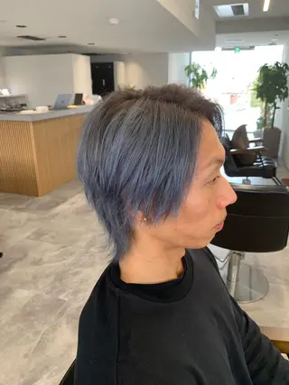 カラー メンズ Rubik's 和歌山×ミルボンAujua 認定サロン所属・濱野 晃佑のヘアスタイル