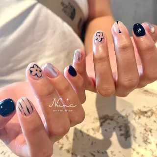 ネイル nunc青山店所属・𝒦𝐸𝐼𝒩𝒜 外苑前表参道のネイルデザイン