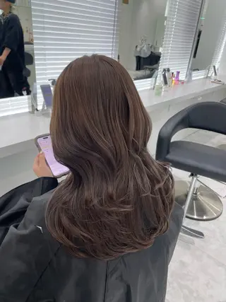 セミロング カラー 🌿透明感赤み消し Keishin🌿のヘアスタイル