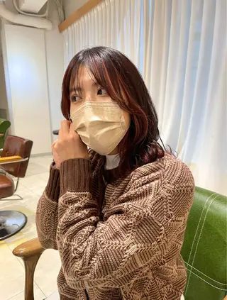 ミディアム カラー salowin梅田茶屋町north所属・くがれいじ 梅田/ショート/ボブのヘアスタイル