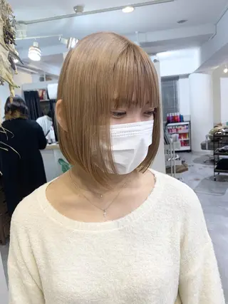 ショート レイヤー×縮毛矯正 深見 拓のヘアスタイル