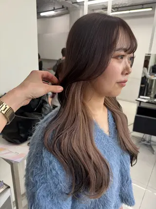 ロング カラー ALIVE原宿🖤 カラーリストるねこのヘアスタイル