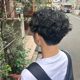 ショート メンズ 縮毛矯正/お呼ばれ ヘア/ヘアメ｜あまにのヘアスタイル