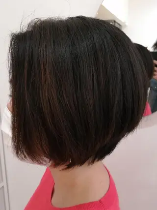 ショート カラー ✨METEO導入店✨ 髪質改善×縮毛矯正のヘアスタイル