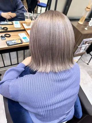 ミディアム ブリーチ特化🎖️ピ ンクカラー高橋さやかのヘアスタイル