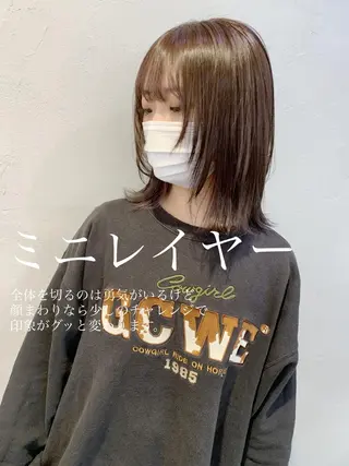 ミディアム カラー flocci🌙 フロクシのヘアスタイル