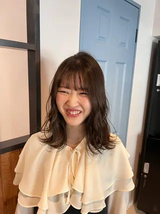 ミディアム saki/Insta fleur_sakiのヘアスタイル