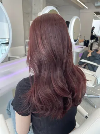 セミロング カラー きなみ いく🎀透明感カラーのヘアスタイル