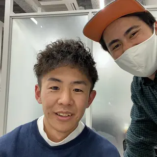 パーマ メンズ シェアサロンReco-リコ- 今泉パークサイド店所属・メンズパーマ専門★★ ナカゾノのヘアスタイル