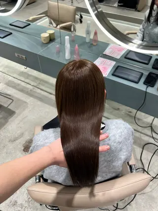 ミディアム カラー ✨髪質改善 縮毛矯正 艶髪 立川 コウキ✨のヘアスタイル