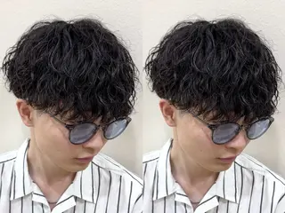 ショート パーマ メンズ パーマ職人DAIKI ツイスパ/波巻きのヘアスタイル