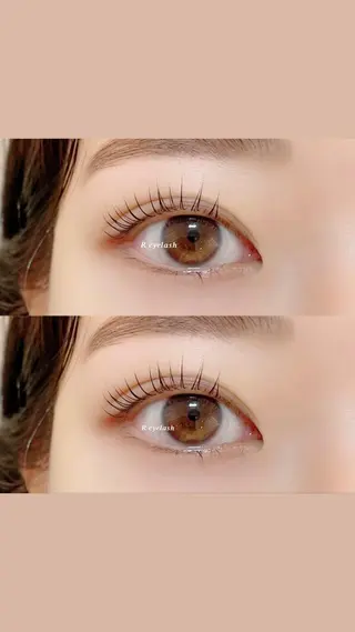 ミディアム カラー パーマ ヘアアレンジ メンズ キッズ ネイル マツエク・マツパ アイブロウ 𝑹 eyelashのマツエク・マツパデザイン