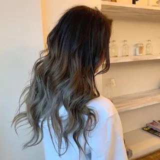 ロング カラー ボブウルフ／ボブ Satsuki【名駅のヘアスタイル