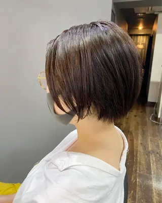 ショート カラー ヘアアレンジ ✨前田 優・2拠点✨ ✨恵比寿・札幌店✨のヘアスタイル