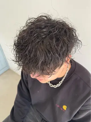 パーマ メンズ hono🐬カラー 特化/ハイトーンのヘアスタイル