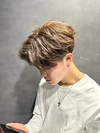 ショート カラー パーマ メンズ 🐺森 雄飛/メンズ 韓国ヘアのヘアスタイル