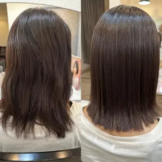 セミロング パーマ sato ayaka ｜透明感カラー🫧のヘアスタイル