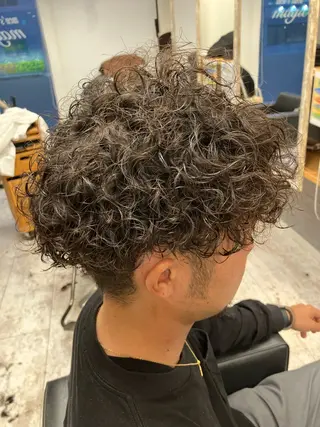 パーマ メンズ メンズ特化/パーマ/ フェードWATARUのヘアスタイル
