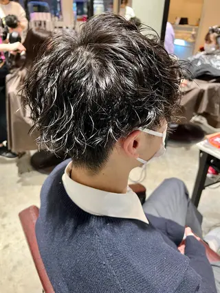 ショート パーマ メンズ 🦩パーマン🦩佐藤 航太のヘアスタイル