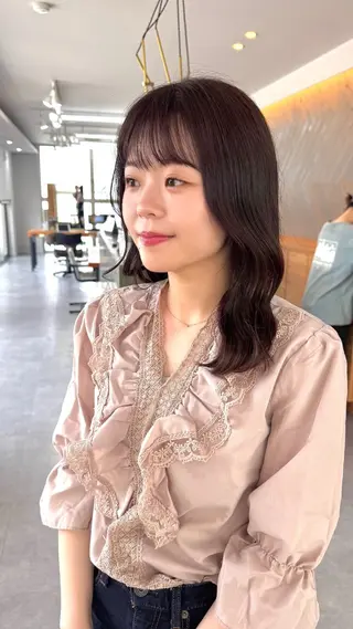 ミディアム Kulm by luccica所属・Fuka/ レディースカットのヘアスタイル