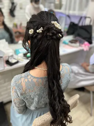 ロング ヘアアレンジ へアセット/心斎橋 支持率No.1✨🌈のヘアスタイル