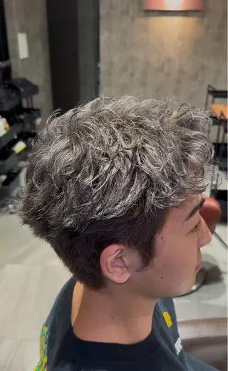 メンズ 村松 和磨/ケアブ リーチ/メンズパーマのヘアスタイル