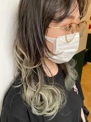 ロング カラー ヘアアレンジ fit stand所属・fit stand /HIIRAGIのヘアスタイル