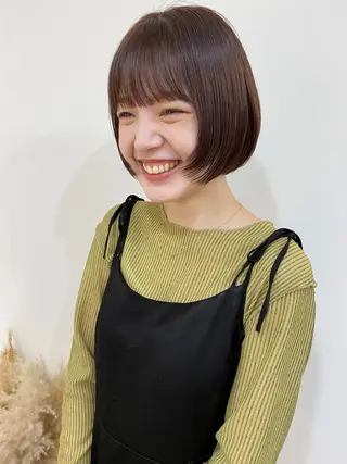 ショート カラー lab.by ioe中崎店所属・中北篤志 ショートボブのヘアスタイル