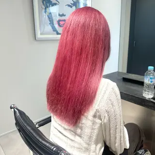 セミロング カラー ハイトーン/ウルフ/ レイヤー/Asukaのヘアスタイル