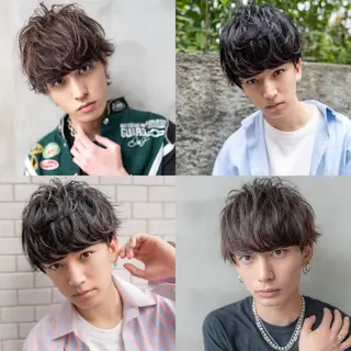 ミディアム パーマ メンズ FM【エフエム】HAVANA所属・💈圧倒的メンズ特化 明大前美容師💈のヘアスタイル