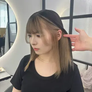 セミロング カラー Ren. 🦋デザインカラーのヘアスタイル