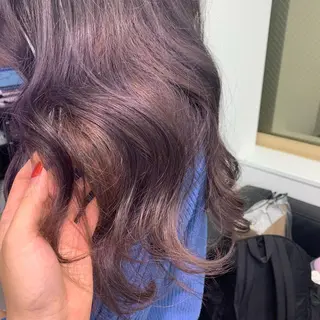 ロング カラー 韓国🤍ワンホンヘア みかん🇨🇳のヘアスタイル