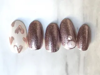 ロング ネイルPetit Ribbonのネイルデザイン