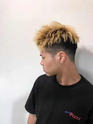 カラー メンズ 森本裕/オーナー/ スパイラルパーマのヘアスタイル