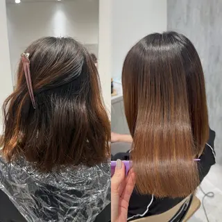ミディアム 【Mimosa】 Irohaのヘアスタイル
