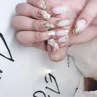 ネイル 🖤スカルプ R🖤のネイルデザイン