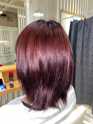 セミロング 生えぐせ矯正/ 髪質改善/Yutoのヘアスタイル