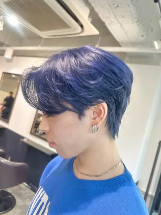 ショート カラー メンズ 【バレイヤージュ】 kentoのヘアスタイル