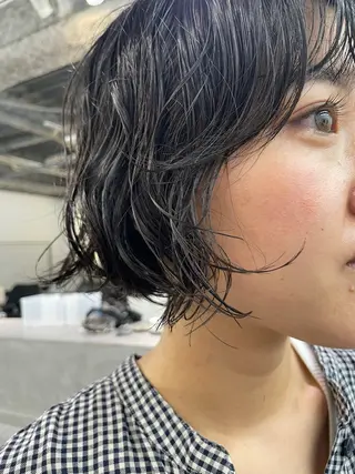 ミディアム パーマ 【お洒落パーマ】 Elme　肥塚康汰郎のヘアスタイル