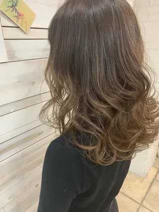 セミロング ハッシュカット/ボブ /レイヤー/彩奈のヘアスタイル