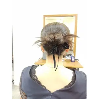 ミディアム LUXbe博多バスターミナル店所属・澤田 あきのヘアスタイル