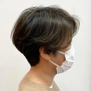 ショート 【白髪ぼかし】 愛甲竜佑のヘアスタイル