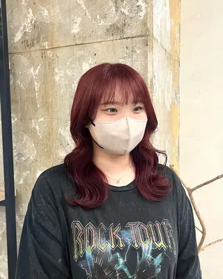 セミロング カラー 寒色 ♡ レイヤー ┊︎miyuのヘアスタイル